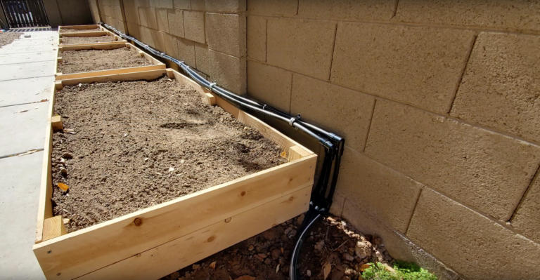 How to Build Cheap Raised Garden Bed with Drip Irrigation System
