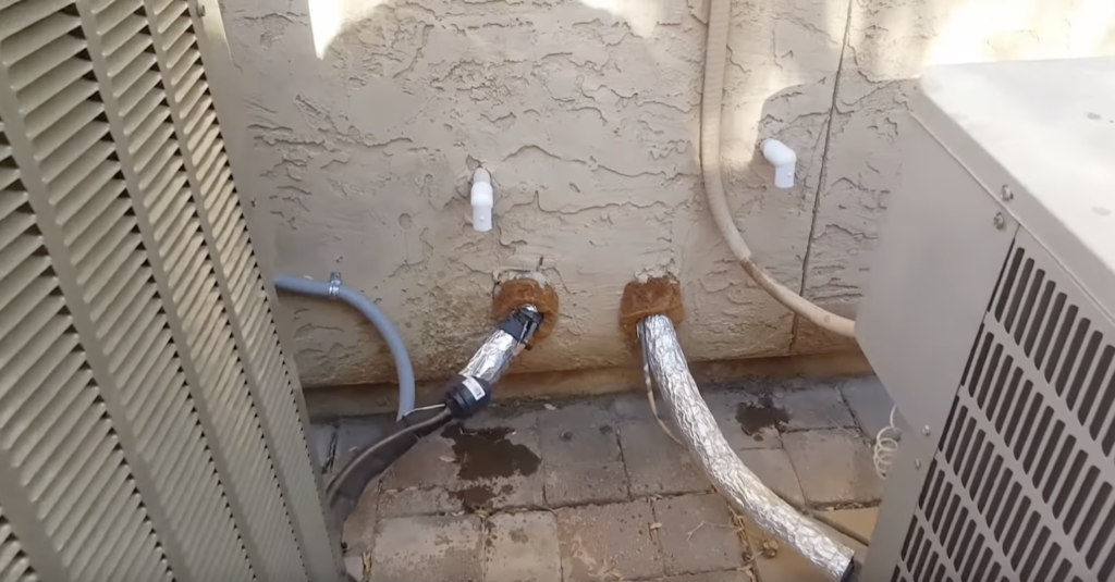 how to clear ac condensate line